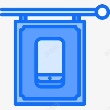 标牌设备46蓝色图标图标