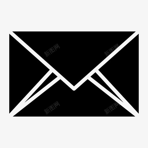 电子邮件纸张阅读图标svg_新图网 https://ixintu.com 办公室 工作 文具 电子邮件 纸张 阅读