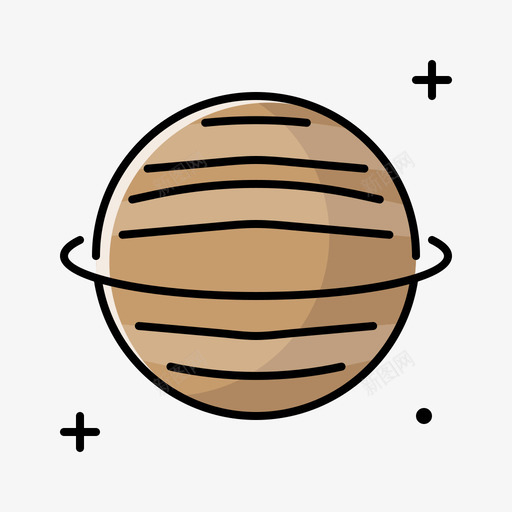 土星149号太空线性颜色图标svg_新图网 https://ixintu.com 土星 太空 星号 线性 颜色