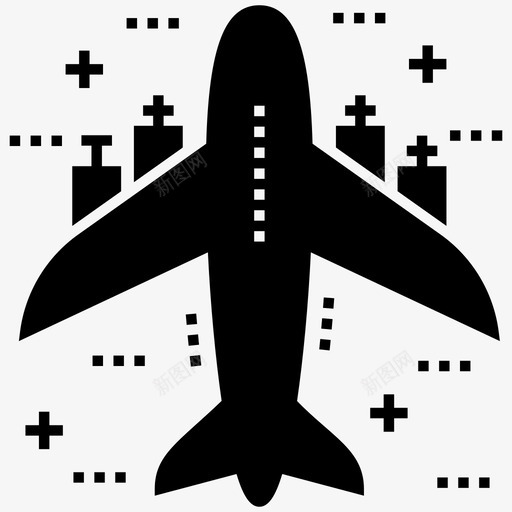 飞机航空旅行航空运输字形图标包svg_新图网 https://ixintu.com 图标 字形 旅行 航空 航空运输 飞机