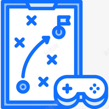 战略电子游戏14蓝色图标图标