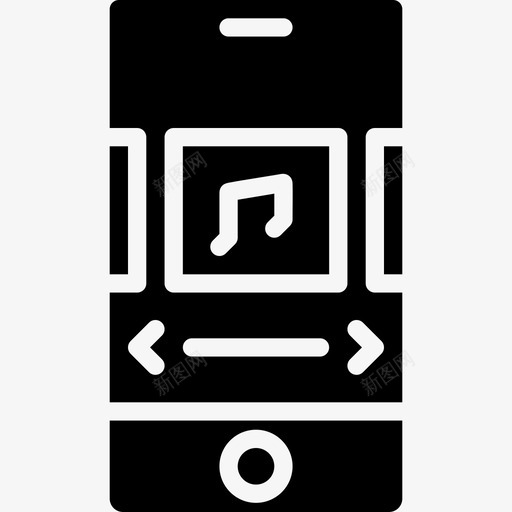 音乐专辑uimobile1固态图标svg_新图网 https://ixintu.com mobile ui 固态 音乐专辑