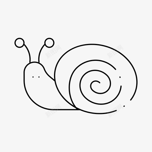 虫子复活节蜗牛图标svg_新图网 https://ixintu.com 复活节 季节 春天 虚线 虫子 蜗牛