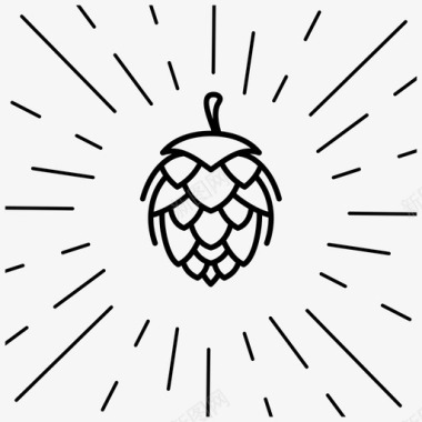 手工啤酒啤酒厂徽章图标图标