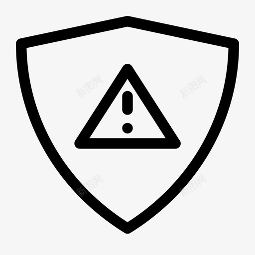 受保护的通知注意危险图标svg_新图网 https://ixintu.com 保护 危险 安全 文件 注意 通知