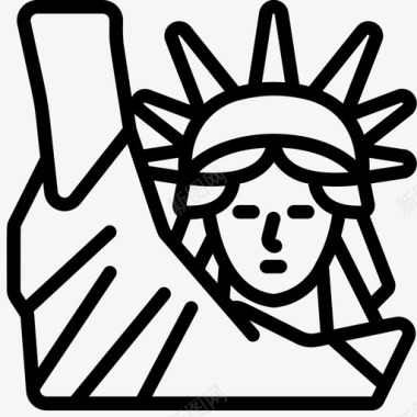 自由女神像独立日7直系图标图标