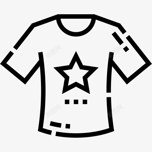 衬衫衣服130直线型图标svg_新图网 https://ixintu.com 直线 线型 衣服 衬衫