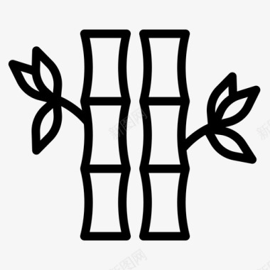 日本松竹植物温泉图标图标