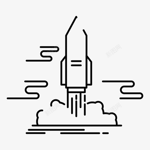 发射应用发布图标svg_新图网 https://ixintu.com 2月 v4 发射 发布 太空 应用 收集 火箭 界面 网络 航天飞机