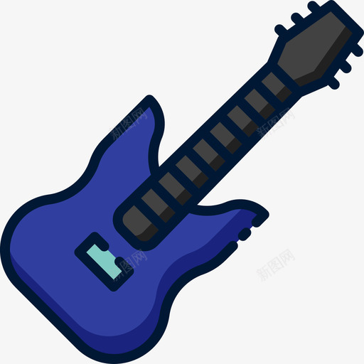 电吉他音乐133线性颜色图标svg_新图网 https://ixintu.com 吉他 线性 音乐 颜色