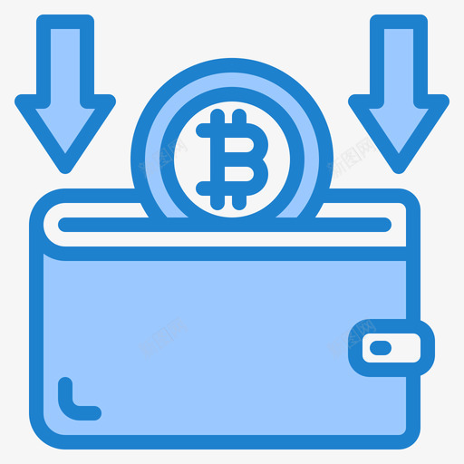 比特币加密货币103蓝色图标svg_新图网 https://ixintu.com 加密 比特 蓝色 货币