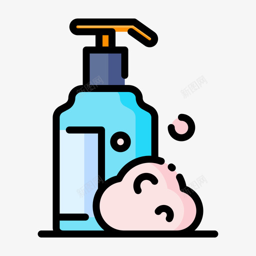 香皂美容100线性颜色图标svg_新图网 https://ixintu.com 线性 美容 颜色 香皂