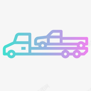 拖车汽车服务3坡度图标图标