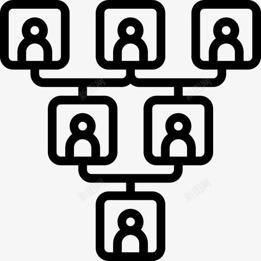 家谱家族49直系图标svg_新图网 https://ixintu.com 家族 家谱 直系