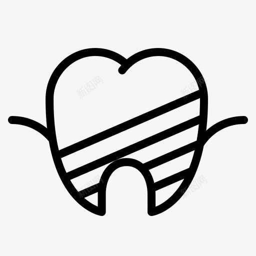 脆牙护理牙齿图标svg_新图网 https://ixintu.com 护理 牙科 牙齿 脆牙 诊所