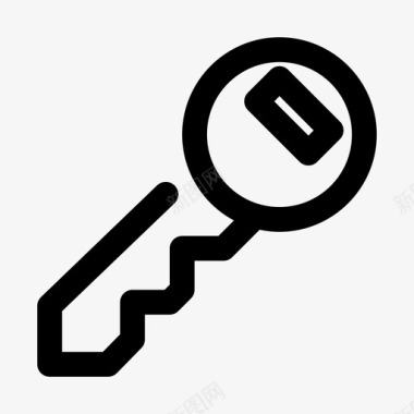 访问密钥门锁图标图标