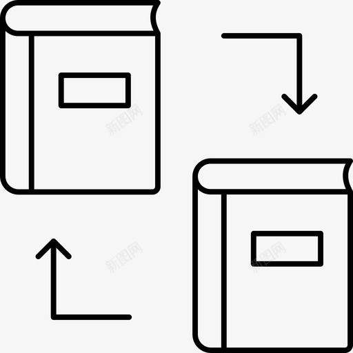 书籍教育交流图标svg_新图网 https://ixintu.com 书籍 交流 图标 学校 教育 知识 线图 转移