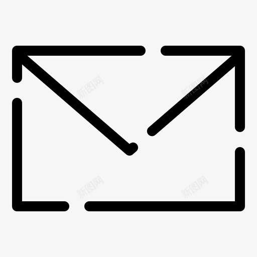 短信息邮件massege图标svg_新图网 https://ixintu.com 信息 元素 基本 用户界面 短信 虚线 邮件