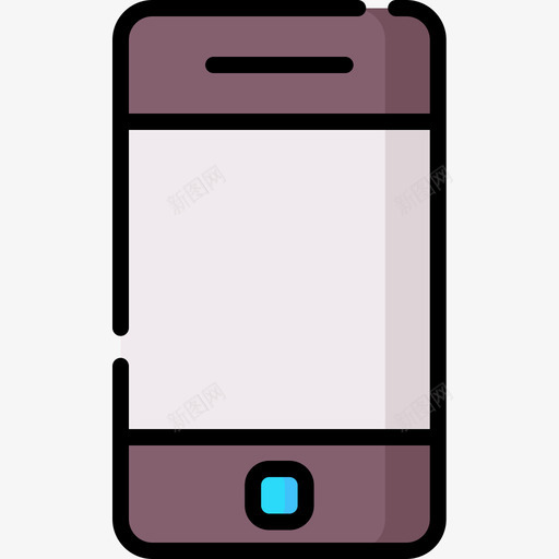 智能手机媒体技术26线性颜色图标svg_新图网 https://ixintu.com 媒体 手机 技术 智能 线性 颜色