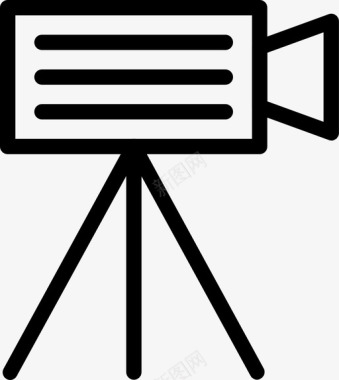 摄像机拍摄电影制作图标图标