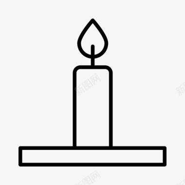蜡烛印度教宗教图标图标