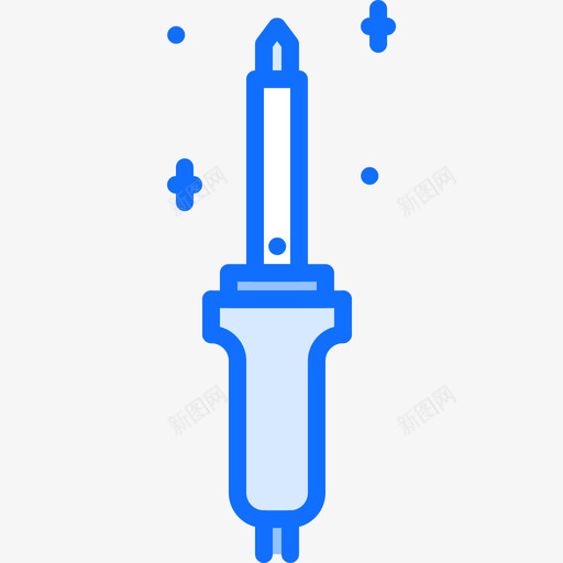 烙铁电脑54蓝色图标svg_新图网 https://ixintu.com 烙铁 电脑 蓝色