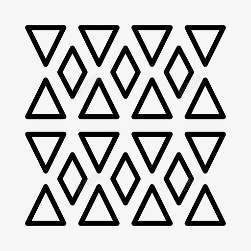 几何图案图案重复图案图标svg_新图网 https://ixintu.com 三角形 几何 图案 纺织品 重复