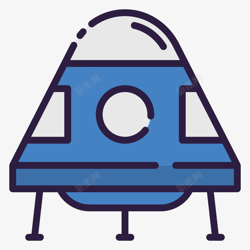 太空舱209太空舱线性颜色图标svg_新图网 https://ixintu.com 太空舱 线性 颜色