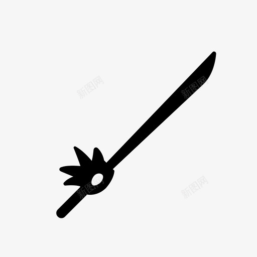 剑元素游戏图标svg_新图网 https://ixintu.com 元素 武器 游戏 物品
