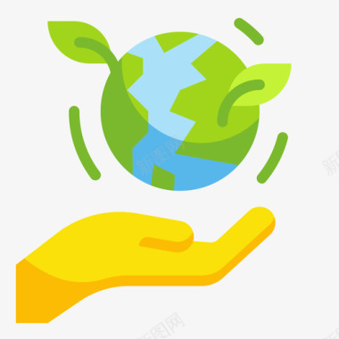 拯救世界生态环境7平坦图标图标