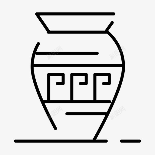 amphora古坛子emoji图标svg_新图网 https://ixintu.com amphora emoji 坛子 希腊 独立日 虚线 规则