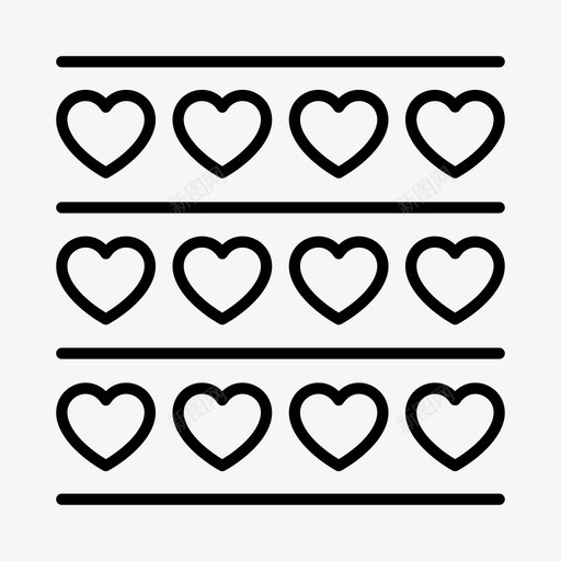 心形图案几何图案爱情图案图标svg_新图网 https://ixintu.com 几何 图案 形状 心形 爱情