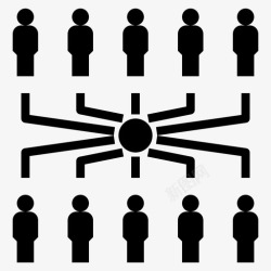 互动社区社区联系网络图标高清图片