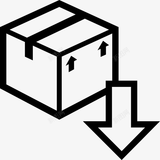包盒子传送图标svg_新图网 https://ixintu.com 上传 下载 传送 盒子