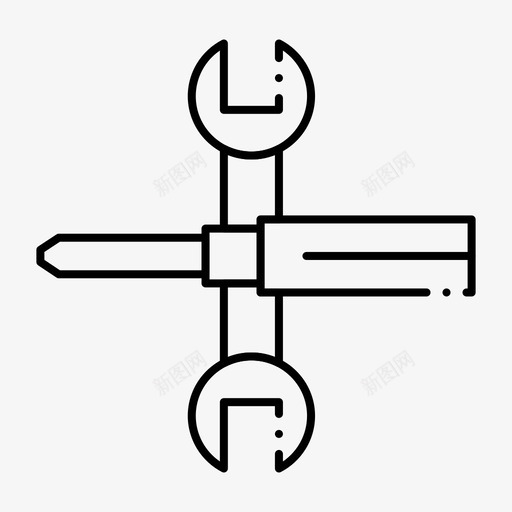 设置控制螺丝刀图标svg_新图网 https://ixintu.com feb v5 web 工具 扳手 控制 界面 螺丝刀 设置 集合