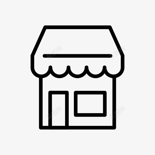 商店商业市场图标svg_新图网 https://ixintu.com 商业 商店 市场 货币 销售市场