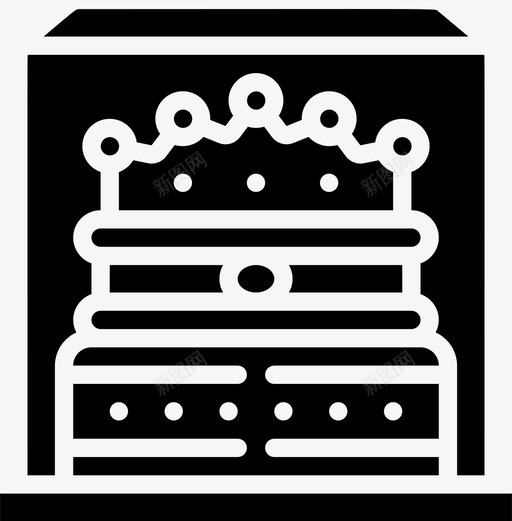 皇冠君主制2填充图标svg_新图网 https://ixintu.com 君主制 填充 皇冠