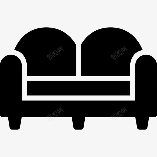 沙发家具室内图标svg_新图网 https://ixintu.com 休息室 室内 家具 沙发 雕刻