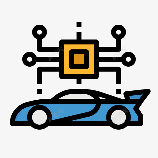 人工智能汽车服务5线性颜色图标svg_新图网 https://ixintu.com 人工智能 汽车服务 线性 颜色
