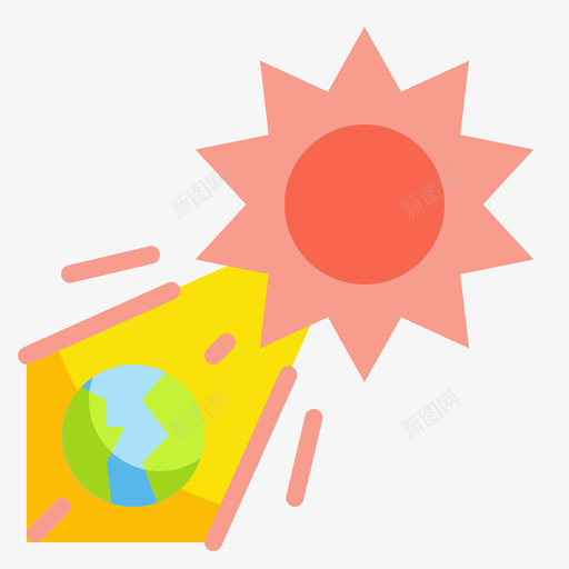 太阳生态环境7平坦图标svg_新图网 https://ixintu.com 太阳 平坦 生态环境
