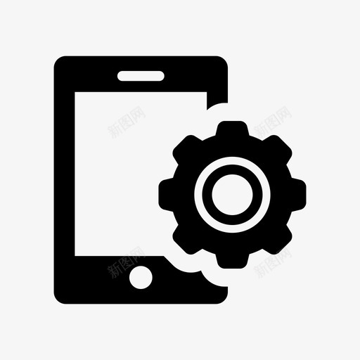 手机设置控制装备图标svg_新图网 https://ixintu.com 手机 控制 装备 设置 选项