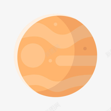 金星太空150平坦图标图标