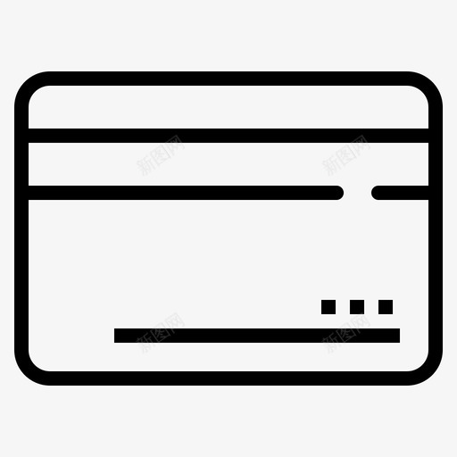 安全背面卡图标svg_新图网 https://ixintu.com 信用卡 安全 密码 背面