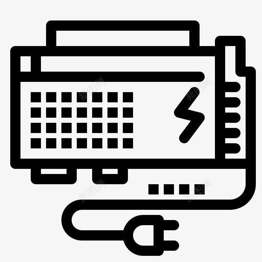 apc电池电脑图标svg_新图网 https://ixintu.com apc 电池 电源 电脑 电脑硬件 视频制作