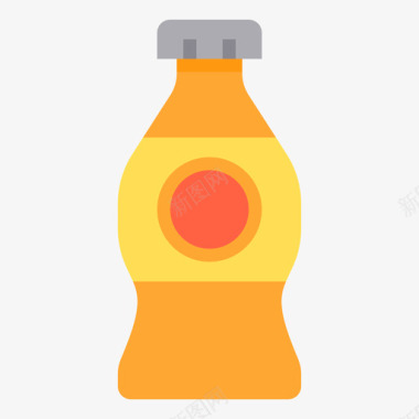 瓶子瓶子和容器3扁平图标图标