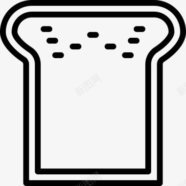 面包早餐快餐图标图标