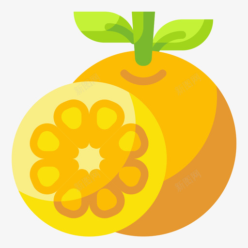 橘子水果和蔬菜49扁平图标svg_新图网 https://ixintu.com 扁平 橘子 水果 蔬菜
