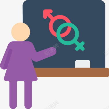 平等女权主义25平淡图标图标