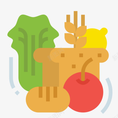 水果和蔬菜103号餐厅公寓图标图标