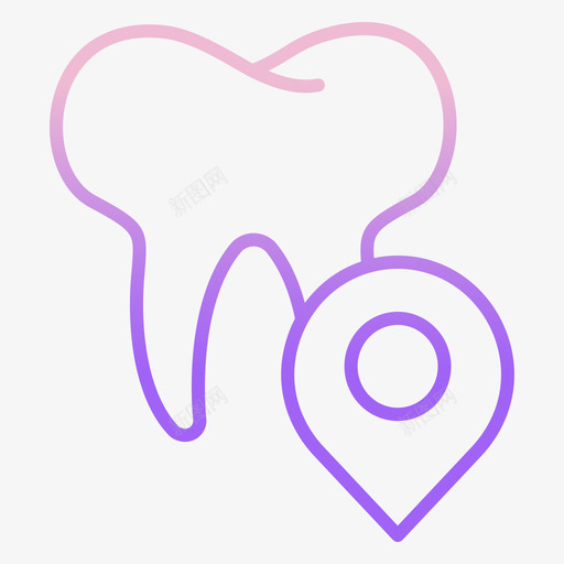 牙齿牙齿38轮廓梯度图标svg_新图网 https://ixintu.com 梯度 牙齿 轮廓